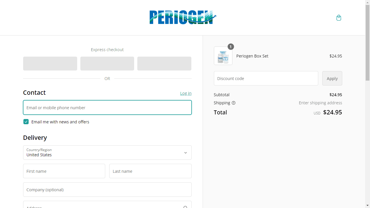 How to apply Periogen coupon code